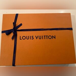 Louis Vuitton empty large box with ribbon